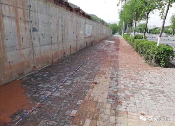 现场|西宁南川东路有山体滑坡险情，六一桥至烈士陵园路段全面禁行